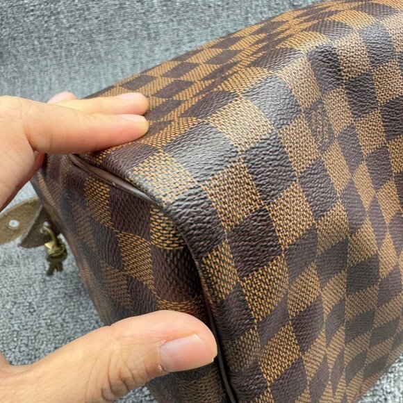 Louis Vuitton Speedy 30 Damier Ebene Canvas Tote 835-040625 - Picture 13 of 14